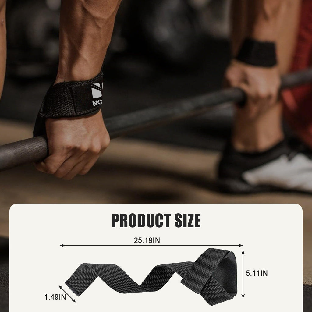Padded Lifting Wrist Straps for Weightlifting & Strength Training | NOVAE