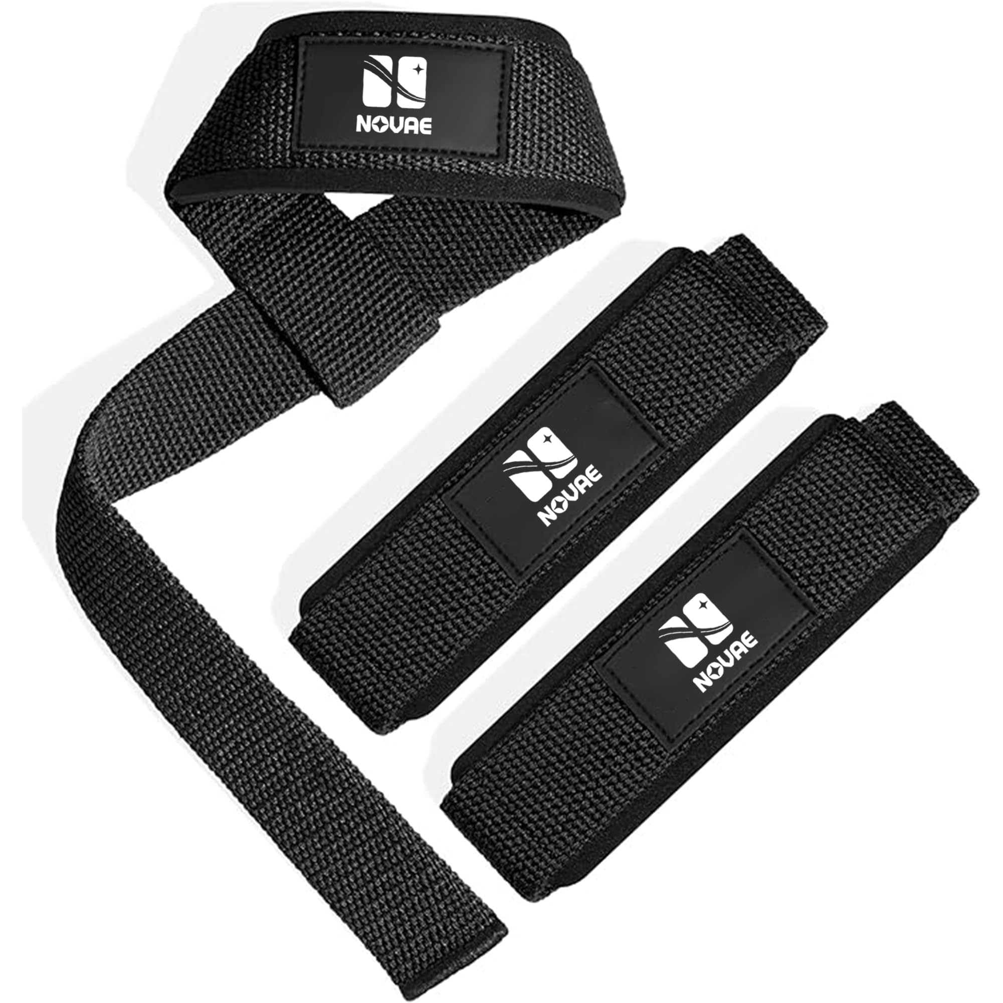Padded Lifting Wrist Straps for Weightlifting & Strength Training | NOVAE