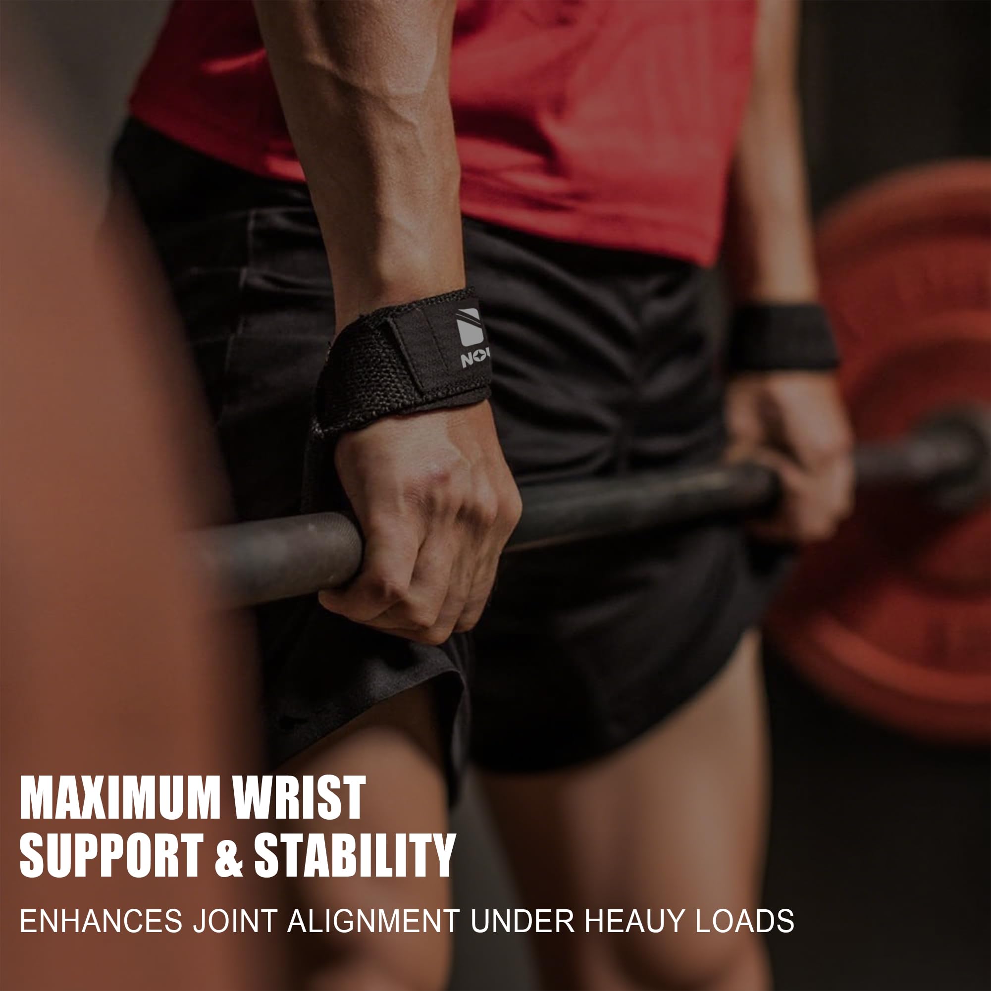 Padded Lifting Wrist Straps for Weightlifting & Strength Training | NOVAE