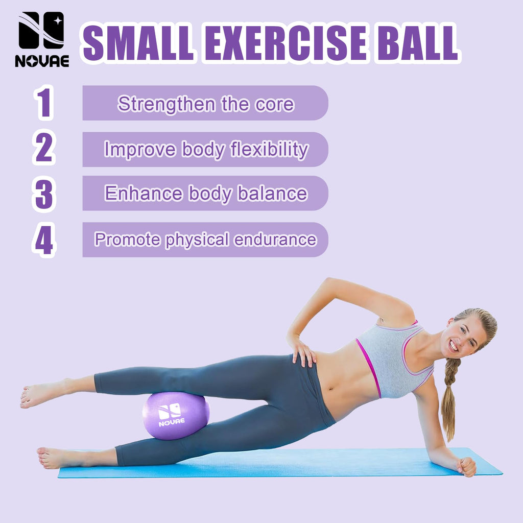 9 Inch Pilates Ball for Core Training & Physical Therapy | NOVAE