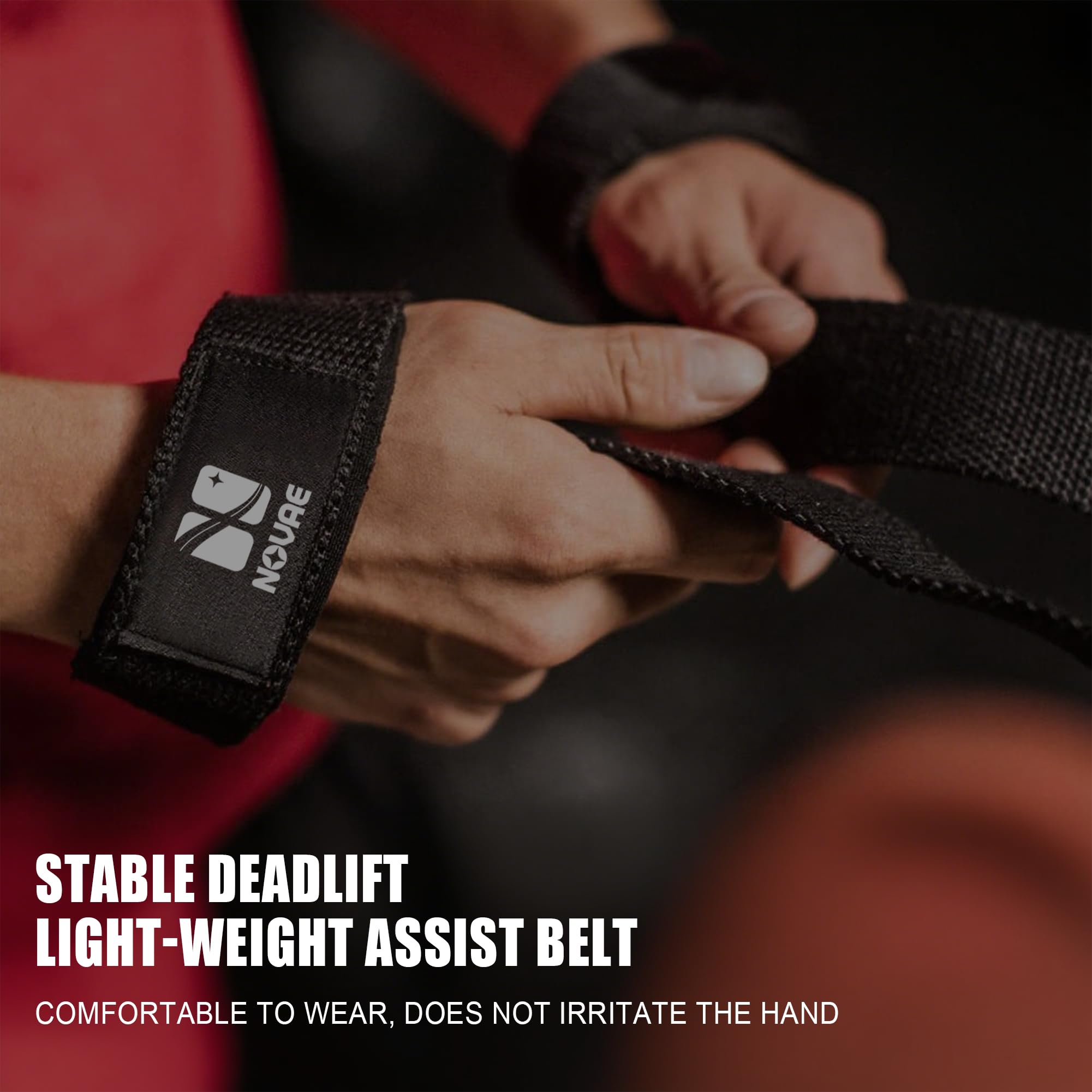 Padded Lifting Wrist Straps for Weightlifting & Strength Training | NOVAE