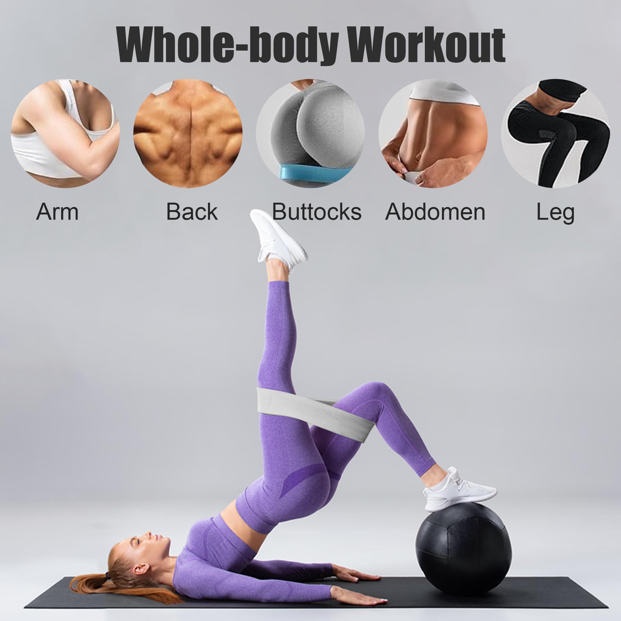 Resistance Bands Set (3 Levels) for Strength Training & Rehab | NOVAE