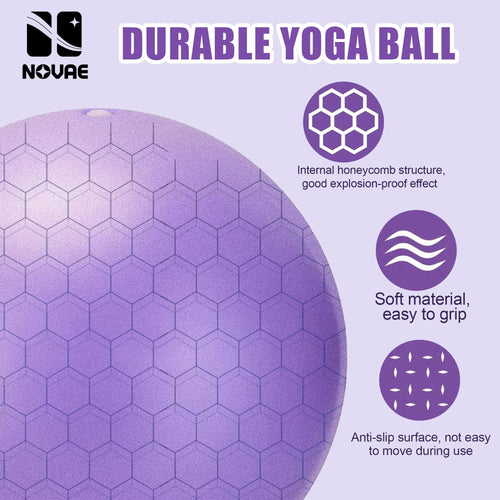 9 Inch Mini Pilates Ball for Yoga, Core & Rehab Training | NOVAE
