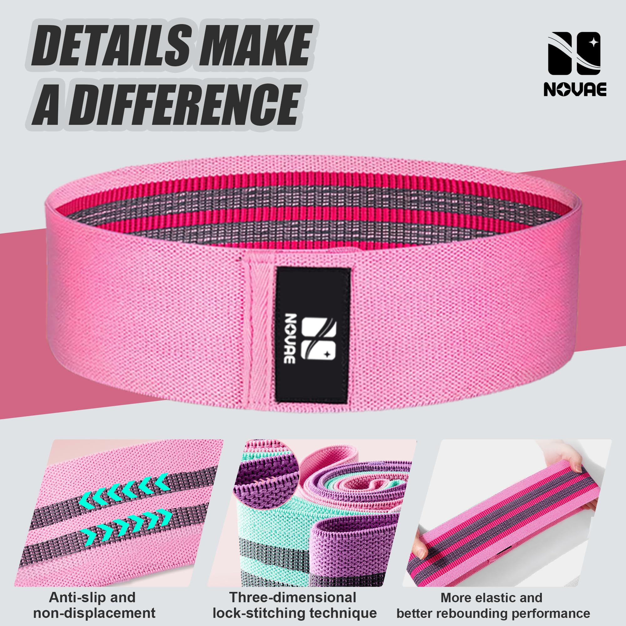 Exercise Resistance Band for Strength Training, Mobility & Rehab | NOVAE